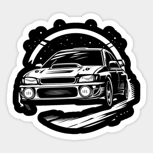 Subaru Impreza STI Rally Car Sticker